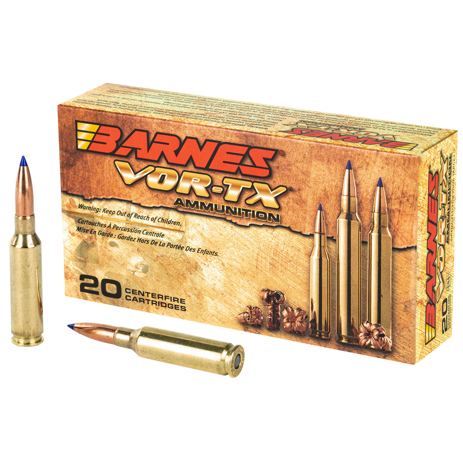 Barnes VOR-TX Tipped TSX Boat Tail 120 Grain 6.5mm Creedmoor 2910 fps