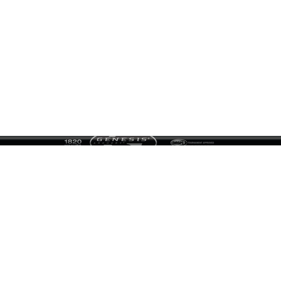 Easton Genesis 1820 Black Target Arrow Shafts - Dozen