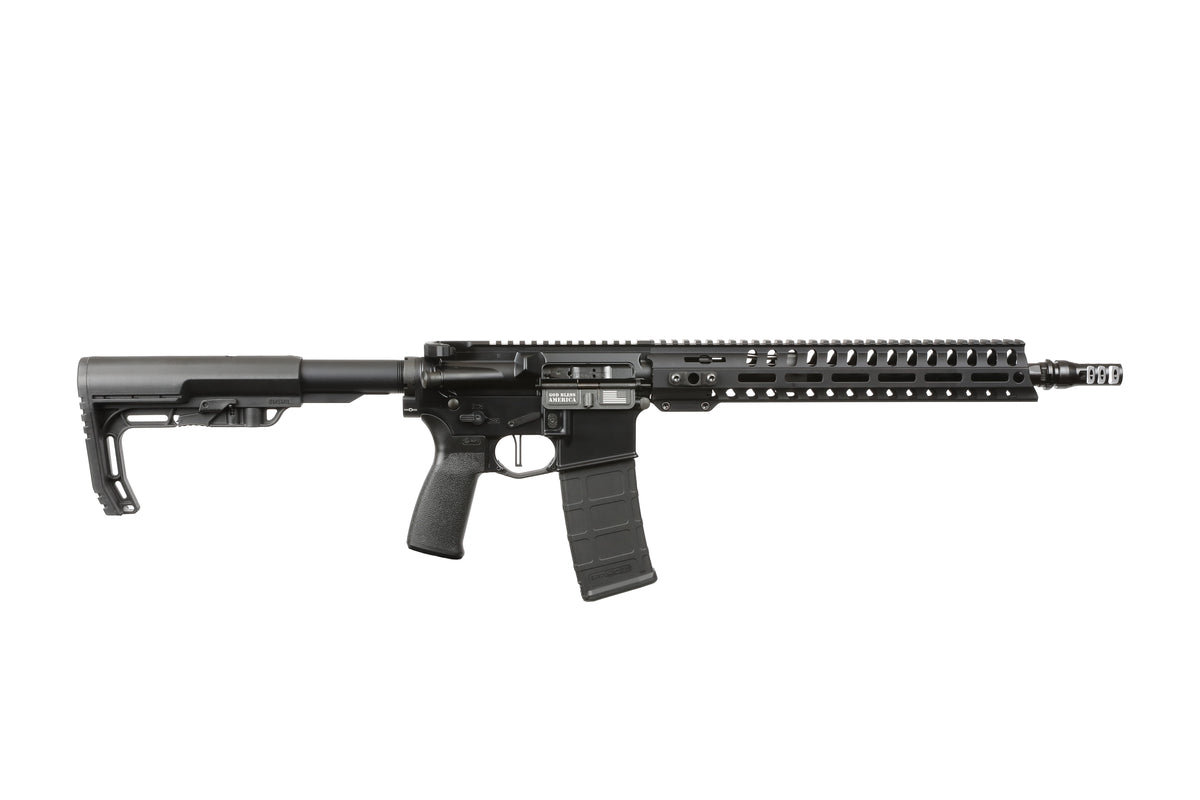Patriot Ordnance Factory 02048 Minuteman 300 Blackout 30+1 13.75" Black Nitride Barrel/ Black Aluminum Receiver Picatinny Rail
