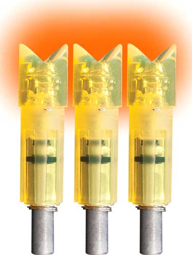 Lumenok HD Orange Crescent Illuminated Crossbow Nock Easton 3PK