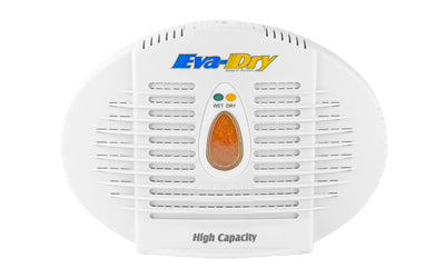 Eva-Dry Rechargeable Desiccant Dehumidifier, 500 Cubic Inches, Optional Hanging Hook, White E-500