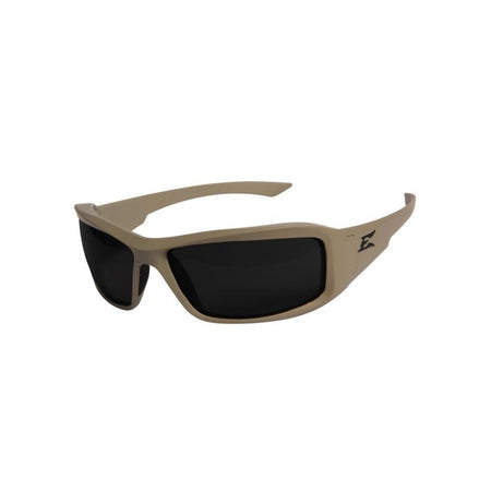 Edge Hamel Sand Frame Thin Temple Shooting Glasses with Black G15 Vapor Shield Lens