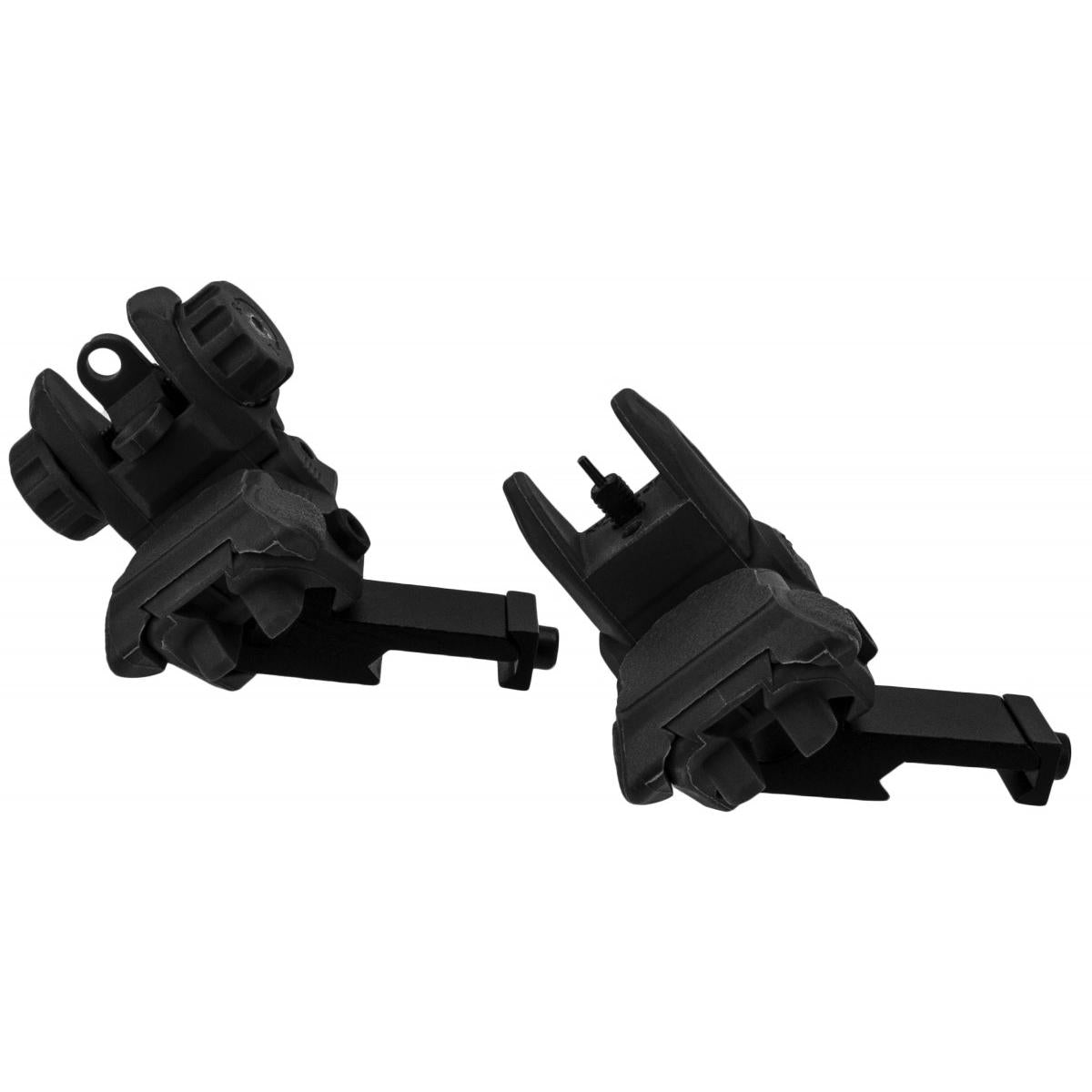 TacFire AR-15 Low Profile 45 Degree Offset Backup Sights Black Polymer