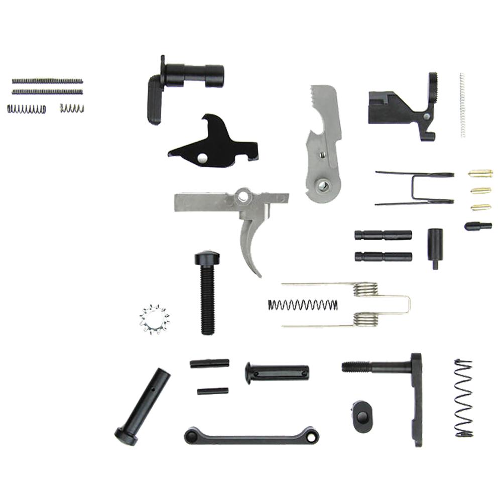 TacFire AR-15 Lower Parts Kit Stainless Trigger and Hammer No Grip USA Made