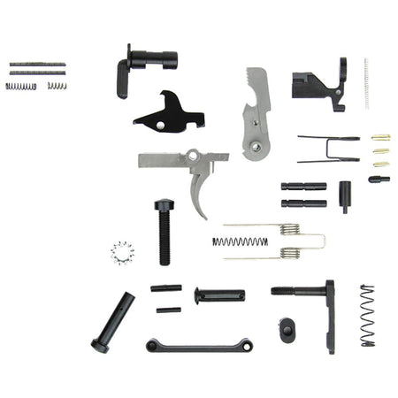 TacFire AR-15 Lower Parts Kit Stainless Trigger and Hammer No Grip USA Made