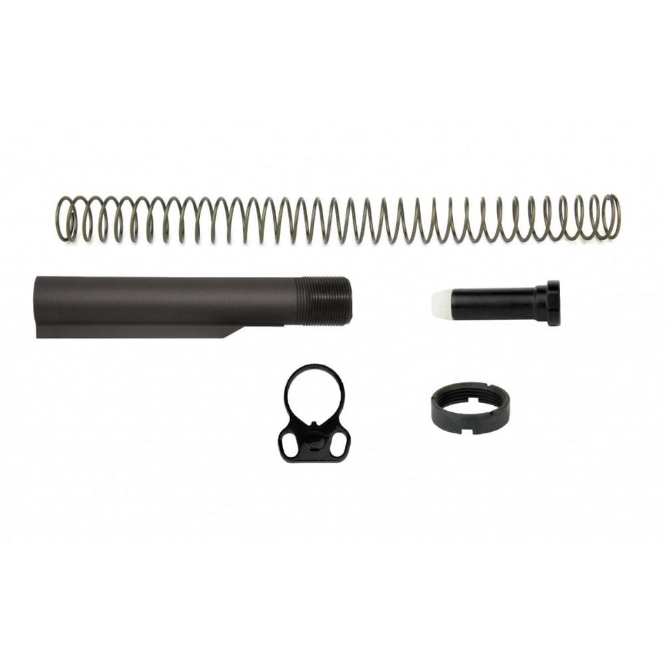 TacFire AR-10 Carbine Buffer Tube Kit Including Buffer Spring and Sling Adapter