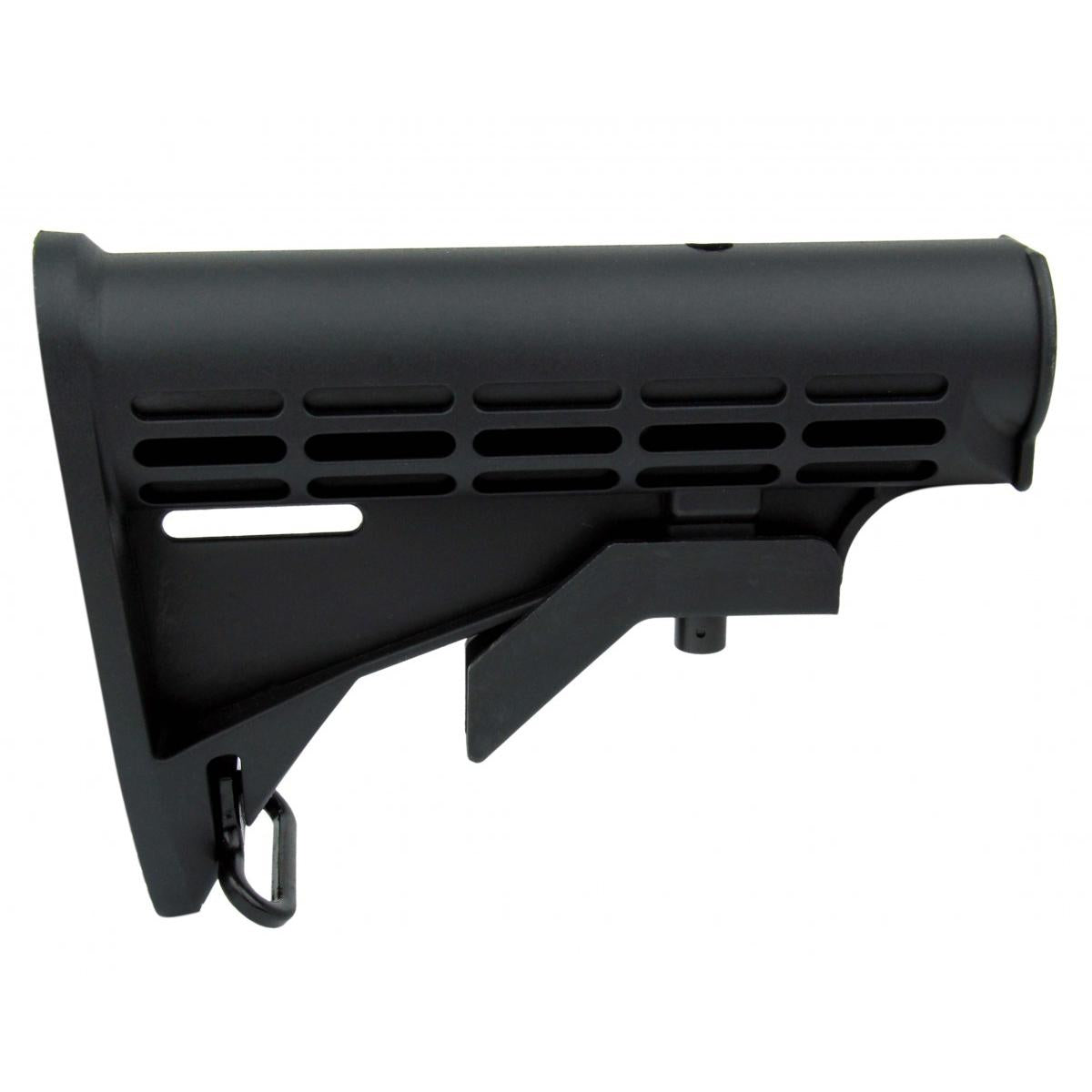 TacFire Standard Mil-Spec 6-Position M4 AR-15 Collapsible Stock with Sling Loop