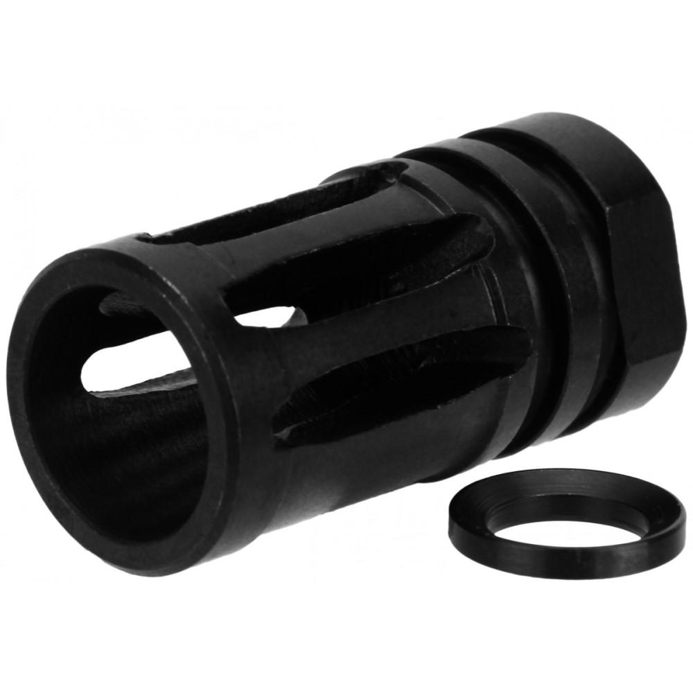 TacFire Black Steel .30 Cal Bird Cage Muzzle Brake 5/8x24 TPI