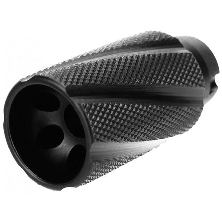 TacFire 14x1 LH Knurled Linear Compensator for 7.62x39 Flash & Concussion Forwarder Black