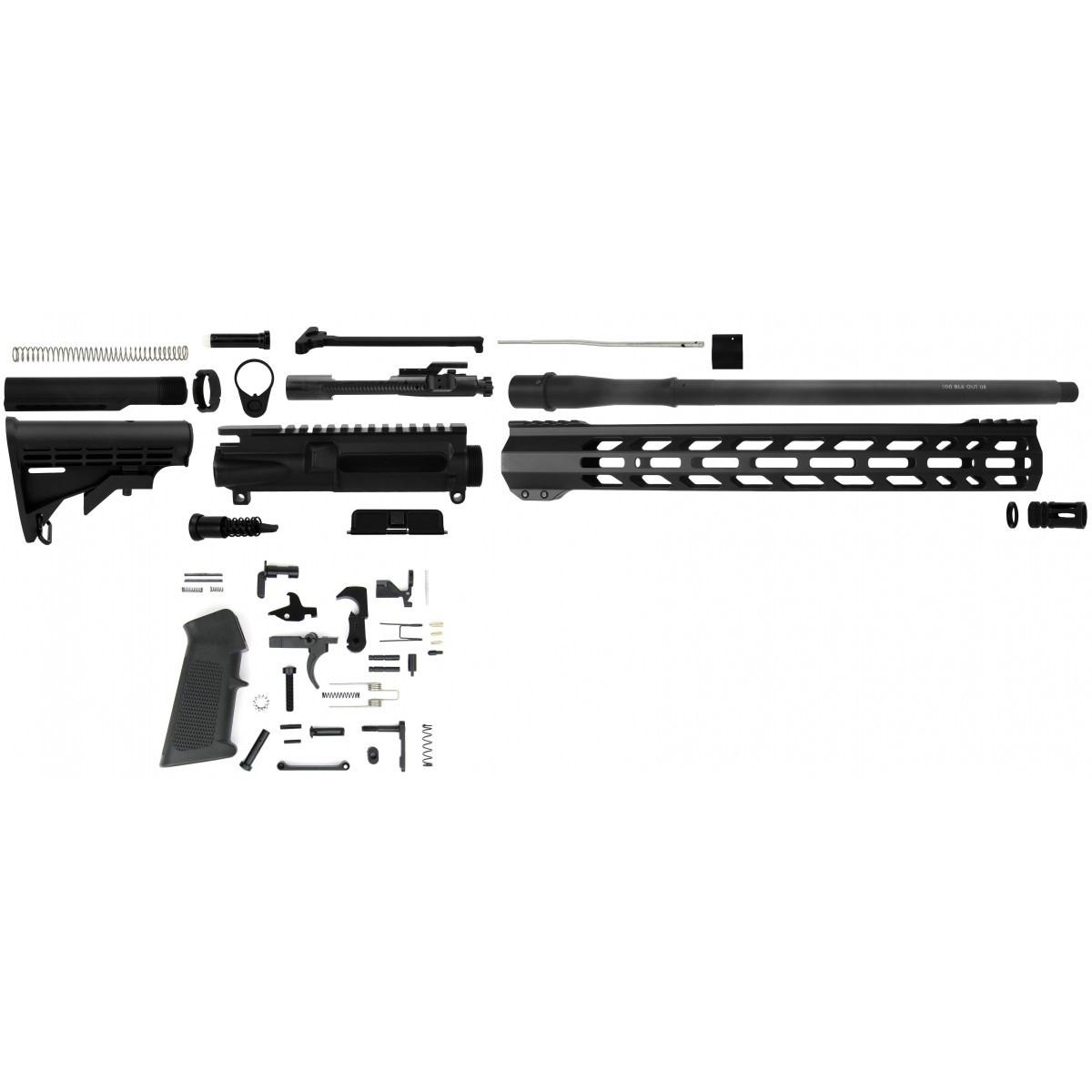 TacFire .300 Blackout Unassembled 16" AR-15 Rifle Kit with Lower Parts Kit