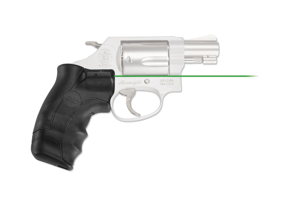Crimson Trace Green Laser Lasergrips LG-350G for Smith & Wesson J-Frame Round Butt