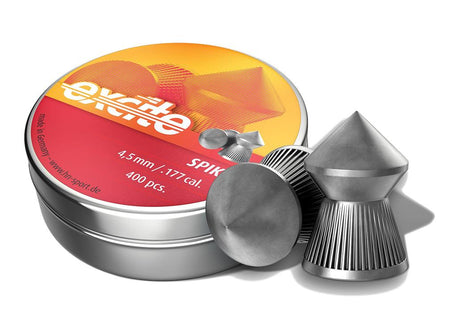 H&N Excite Spike .177 Cal 8.64 Grain Pointed Airgun Pellets 400 Count