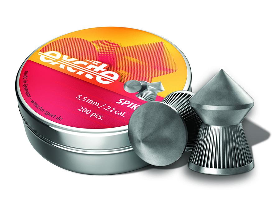 H&N Excite Spike .22 Cal 15.74 Grain Pointed Airgun Pellets 200 Count