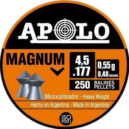 Hatsan Apolo Magnum Pointed Air Pellets .177 Cal 8.48 gr 250ct