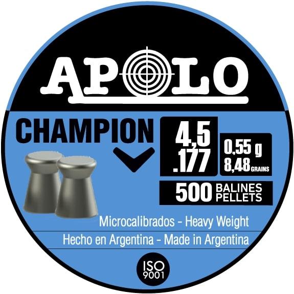 Hatsan Apolo Champion .177 Cal 8.48gr Competition Air Rifle Pellets 500/ct