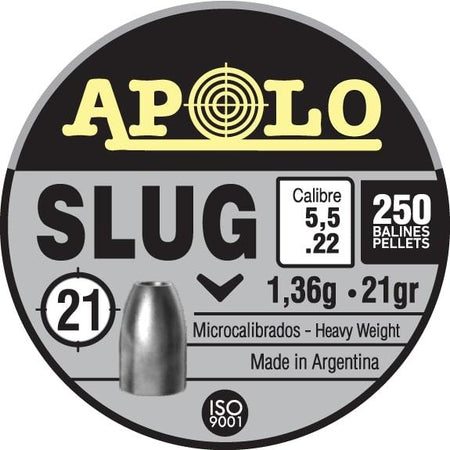 Hatsan Apolo Air Rifle Slug Pellets .22 Cal 21gr 250 Count
