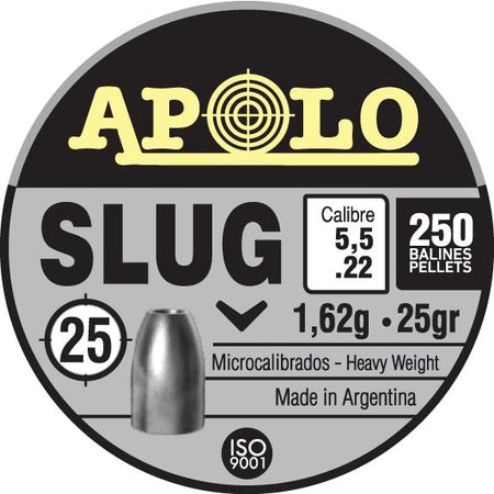 Hatsan Apolo .22 Cal Slug Air Rifle Pellets 25 Grain 250-Count