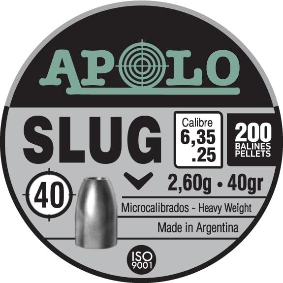 Hatsan Apolo .25 Cal Slug Air Rifle Pellets 40 Grain 200-Count