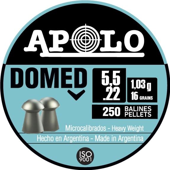 Hatsan Apolo Domed Airgun Pellets 22 Caliber 16 Grain 250 Per Pack