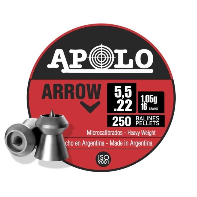 Hatsan Apolo Arrow .22 Cal 16gr Hunting Air Rifle Pellets 250 Count