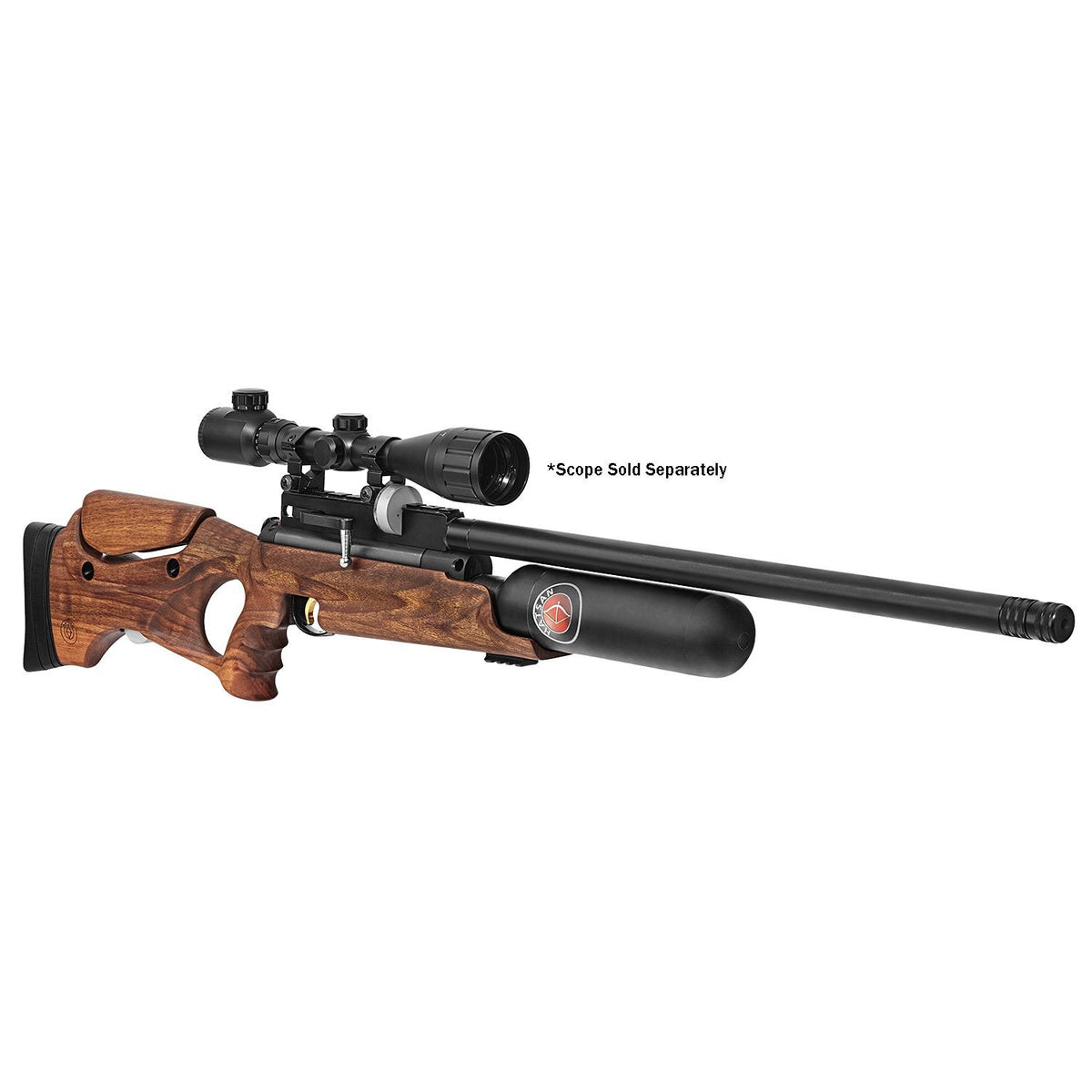 Hatsan NeutronStar .177 Cal PCP Air Rifle 1400 FPS Turkish Walnut Stock 2 Mags