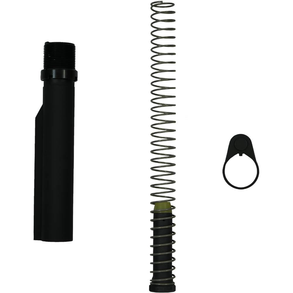 Alex Pro Firearms Mil Spec AR Buffer Tube Assembly Black Finish