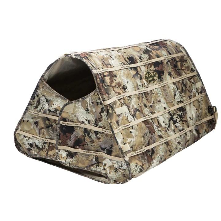 Rig'Em Right Field Bully Waterfowl Dog Blind in Optifade Marsh