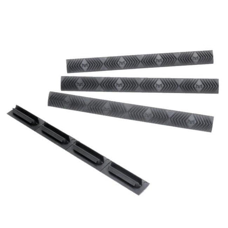 Ergo Wedgelok Graphite Grey M-LOK Compatible Rail Covers 4/ct - Non-Slip Texture