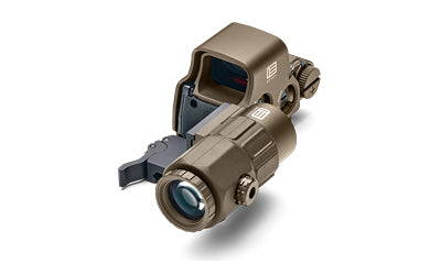 EOTECH EXPS3-0TAN Holographic Sight with G33 Magnifier Combo, NV Compatible, 68 MOA Ring, 1 MOA Dot Reticle