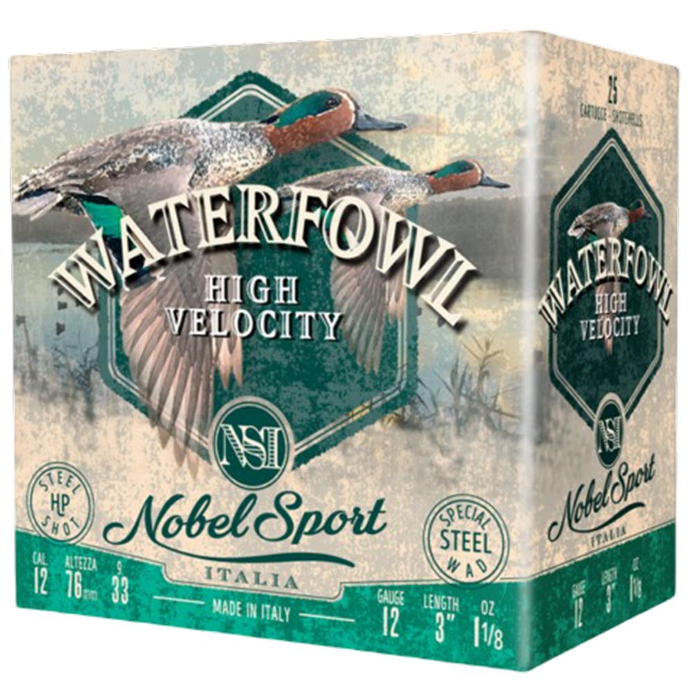 Nobelsport Waterfowl High Velocity Shotgun Ammo 12 Gauge 3 in 1-1/8 oz #2