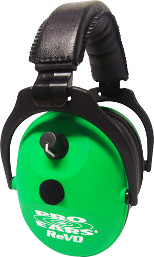 Pro Ears Revo Electronic Hearing Protection Earmuff Neon Green