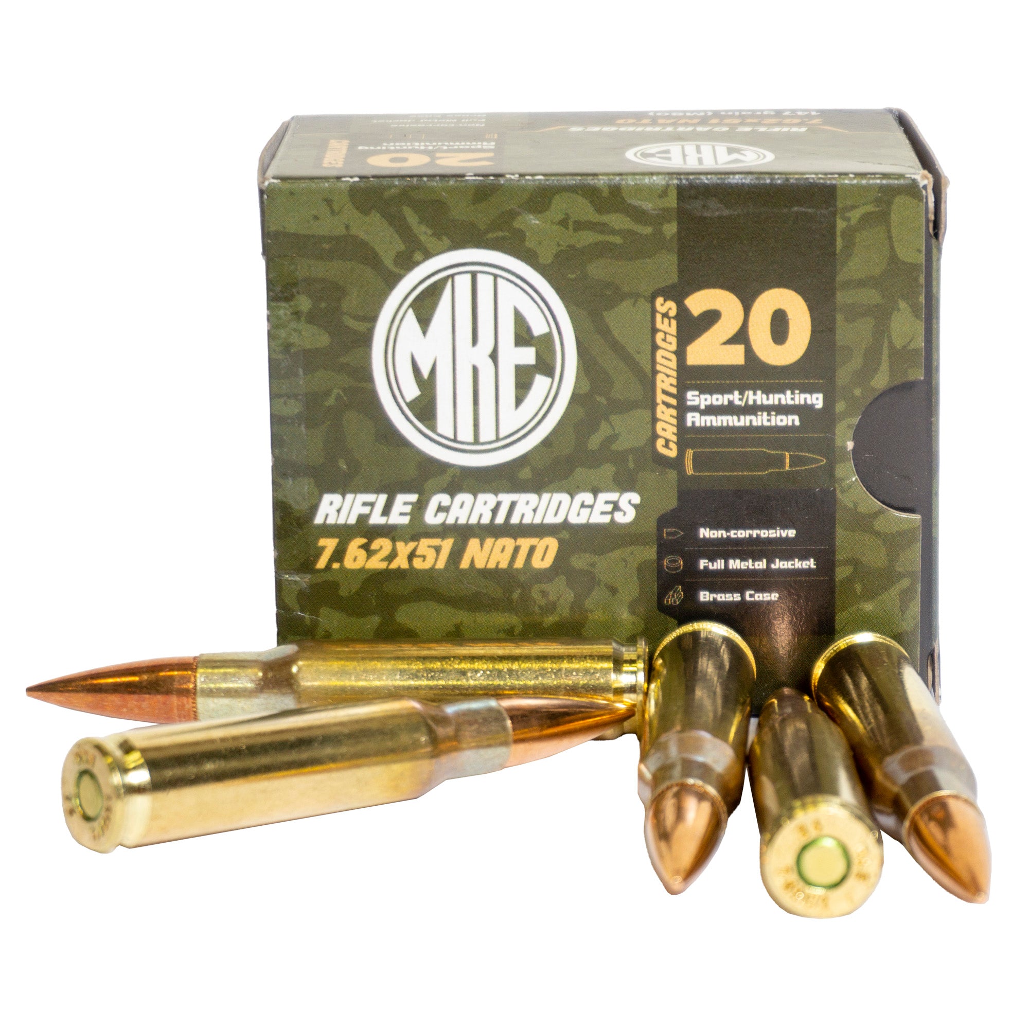 MKE 7.62x51 NATO 147 Grain Full Metal Jacket(FMJ)