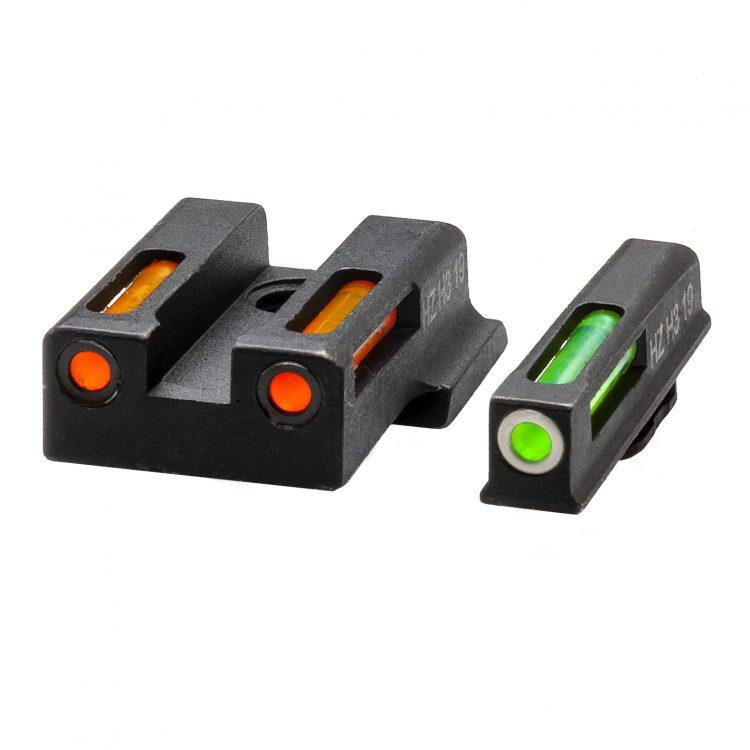 HIVIZ H3 LiteWave Tritium Litepipe Front Sight Orange/Green LitePipe White Ring S&W M&P EZ380