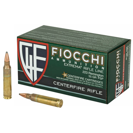 Fiocchi Field Dynamics .223 Remington 55 grain Pointed Soft Point ammunition