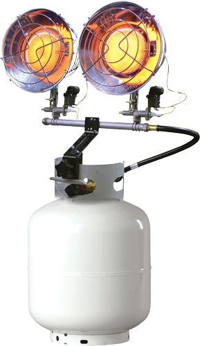 Mr. Heater 30000 BTU Double Tank Top Heater with Chrome Reflector