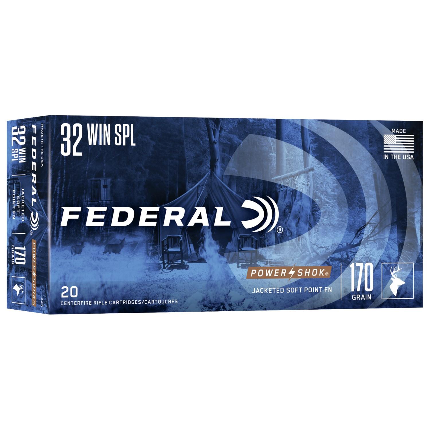 Federal PowerShok .32 Winchester Special 170 grain Soft Point ammunition