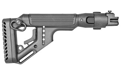 FAB Defense UAS Folding Stock for AK/AKS/AKMS/Zastava Rifles, Slim Low Profile with Rubber Butt Pad, Black