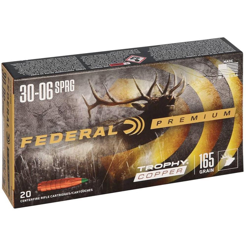 Federal Premium .30-06 Springfield 165 grain Trophy Copper ammunition