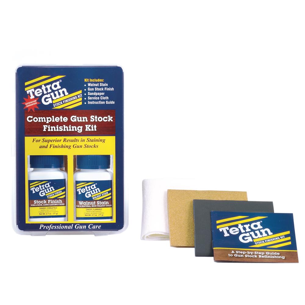 Tetra Gun Stock Refinishing Kit - Stain Finish and Sandpaper