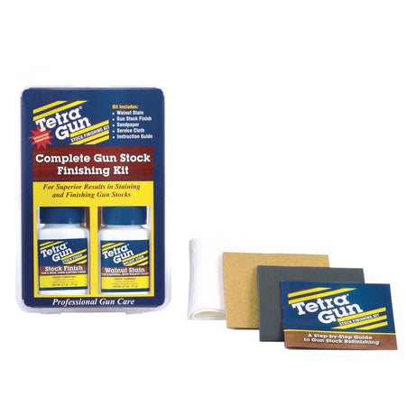 Tetra Gun Stock Refinishing Kit - Stain Finish and Sandpaper