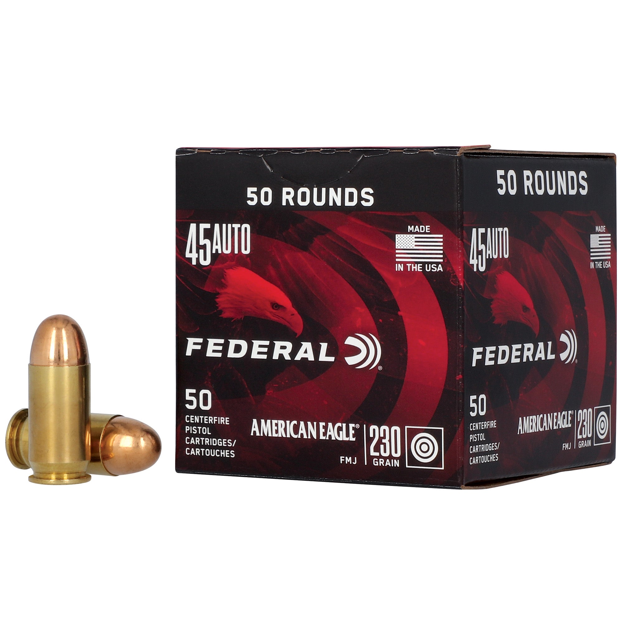 Federal 45 ACP 230 Grain Full Metal Jacket(FMJ) 