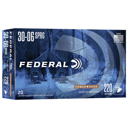 Federal Power-Shok .30-06 Springfield 220 Gr JSP