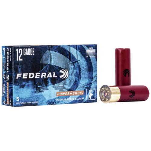 Federal F130RS Power-Shok Shotshell 12 Gauge 2-3/4 1-1/4oz #Rifled Slug 1520 fps