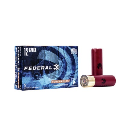 Federal F1314B Power-Shok Magnum 12 Gauge 3 1-15/16oz #4 Buck 1210 fps