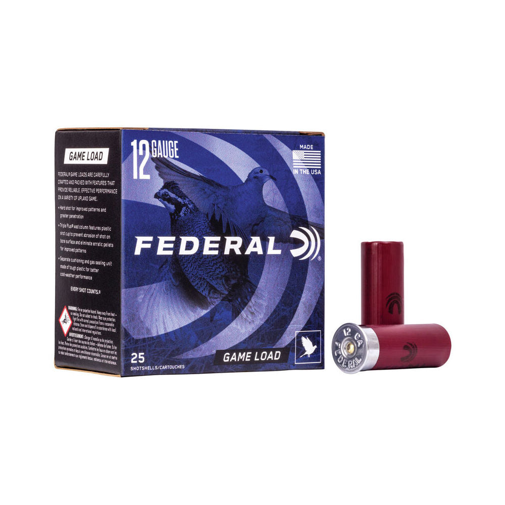 Federal Game-Shok Upland Load 12 Gauge 2.75 in. 1 oz. 7.5 Shot 25 rd.