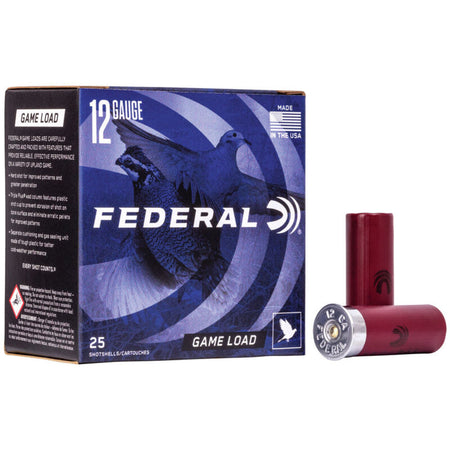 Federal Game-Shok Upland Load 12 Gauge 2.75 in. 1 oz. 8 Shot 25 rd.