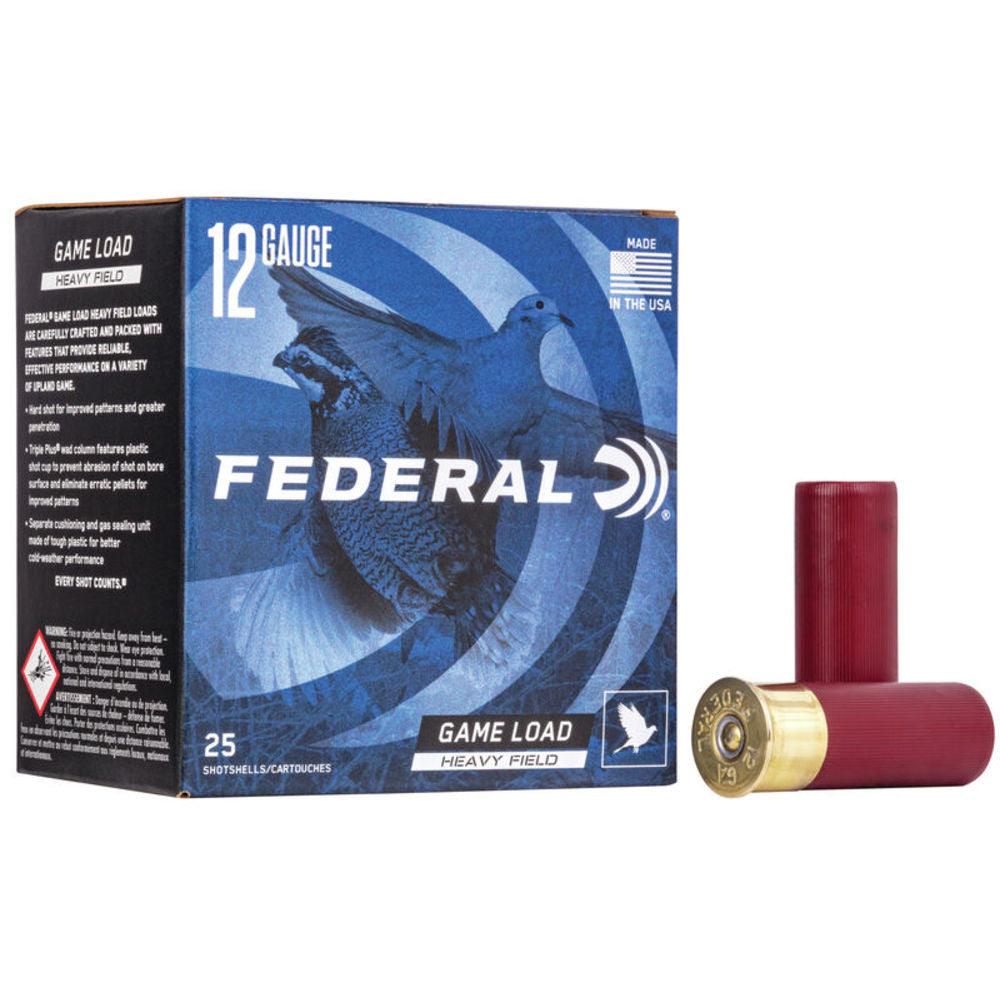 Federal 12 Gauge H1234 Game-Shok Heavy Field 2.75" 1-1/8oz 4 Shot