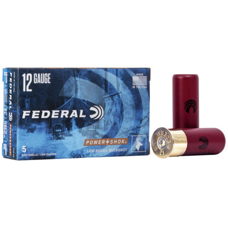 Federal H13200 Power-Shok Low Recoil 12 Gauge 2-3/4 1-3/16oz #00 Buck 1140 fps