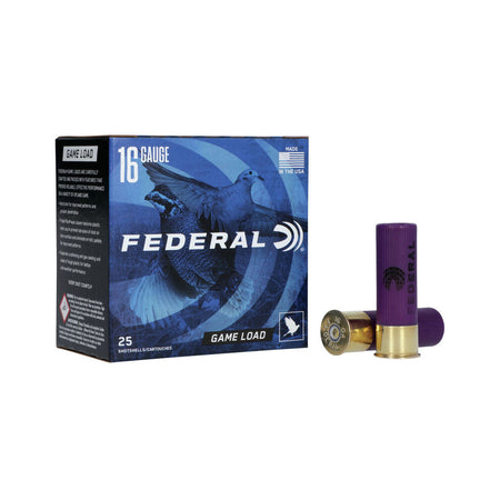 Federal H1607.5 Game-Shok Upland 16 Gauge 2-3/4 1oz #7.5 1165 fps
