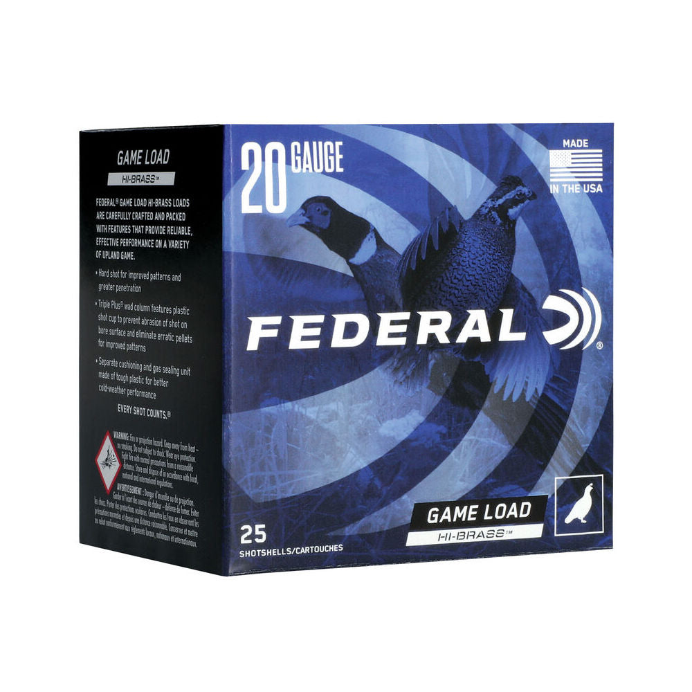 Federal H2585 Game-Shok High Brass 20 Gauge 3 1-1/4oz #5 1300 fps